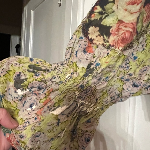 European Cotton Harmony Blouse with ties . NWT Gorgeous Magnolia Pearl - Picture 5 of 8